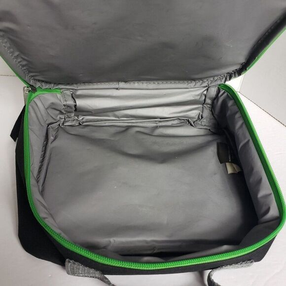 Minecraft Creeper Kids Insulated Lunch Box With Handle & Green Zipper Closure - Picture 4 of 5